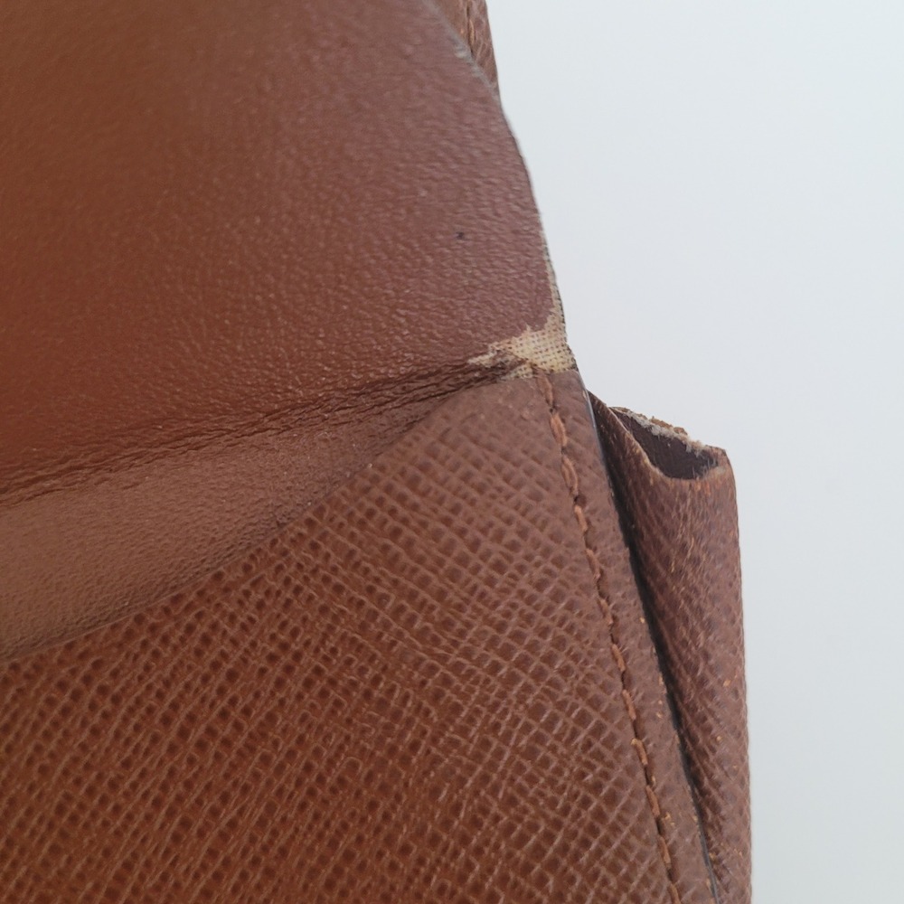 Louis Vuitton Monogram Canvas Porte Monnaie Gousset Coin Purse Brown CT1001 - Picture 12 of 13